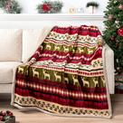 Manta Premium Pavilia Sherpa Felpa Navidad 150x200 cm