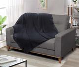 Manta Protetor Sofá Soft Viena Lisa Algodão Luxo Decorativa