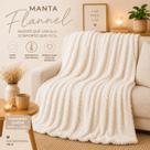 Manta Queen Casal Flannel Premium Lisa Quentinha Toque Macio 2,30x2,10 -
