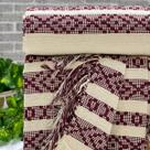 Manta Ravenna King 230cm x 250cm Cru/Roxo