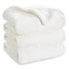 Manta Sherpa Bedsure Queen Size 230x230cm - Branca e Macia