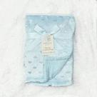 Manta Sherpa de Bebe Nuvenzinha Camesa Rosa e Azul 75X1,00M