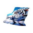 Manta Sherpa Super Macia 3D Com Estampa De Tigre Para Primavera E Outono, Colcha Moderna Com Arte