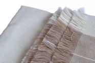 Manta Sofá Decorativa Artesanal Luxo Lã Baby Alpaca Tons Terrosos