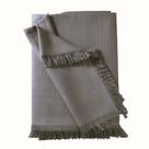 Manta Sofá Marrocos Liso 150x210cm Cinza Ecuro Dohler