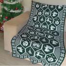Manta Sofá Natal Tricot Xale decorativa Natalina Trico 205x75cm Manta Sofá Natal Tricot Xale decorativa Natalina Trico 205x75cm