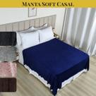 Manta Soft Casal Microfibra Leve Macia 1,80x2,00 Conforto Liso