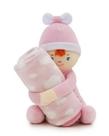 Manta Soft com Boneca de Pelúcia Rosa