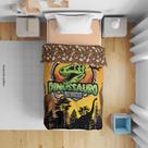 Manta Soft Dinossauro Fósseis Criança Menino 1,50mx2,20m Manta Soft Dinossauro Fósseis Criança Menino 1,50mx2,20m