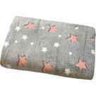 Manta Solteiro Brilha No Escuro New 150x220cm Cinza Estrela