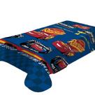Manta solteiro fun disney c/ cinta carros rust-eze azul/cd