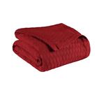 Manta Superior Diamond Weave 100% algodão King Burgundy
