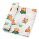 Manta Swaddle Lolly Banks 100% algodão, musselina 120x120cm