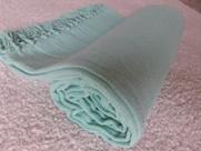 Manta Tear Casal Algodão Lisa Verde Menta 1,80x2,20m
