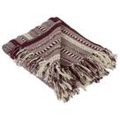 Manta Throw Blanket DII trançada listrada 100% algodão 50x60cm preta