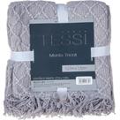 Manta Tricot Style Decorativa 127x152 Toque Super Macio Zinco