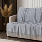 Manta Xale Decorativa Sofá 100% Algodão Toque Macio Moderna e Aconchegante Manta Xale Decorativa Sofá 100% Algodão Toque Macio Moderna e Aconchegante