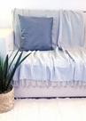 Manta Xale para sofá / cama 1,4x2,2m CINZA MESCLA tear artesanal decorativa protetora Manta Xale para sofá / cama 1,4x2,2m CINZA MESCLA tear artesanal decorativa protetora