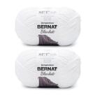 Manta Yarn Bernat branca 300g, 6, super volumosa, pacote com 2