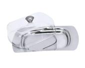 Mantegueira Aço Inox Retangular Com Tampa De Acrílico Mesa - Wincy Casa