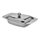 Mantegueira Retangular em Aço Inox