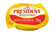 Manteiga Francesa Président Extra Sem Sal 96 Blisters De 10g