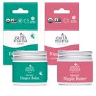 Manteiga para Mamilos e Bálsamo para Fraldas Earth Mama - Kit Completo