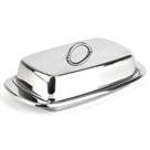 Manteigueira de aço inoxidável Cuisinox com tampa, 10,2 cm x 19,1 cm