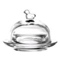 Manteigueira De Cristal Vidro Pássaro 7x9x9cm Manteigueira De Cristal Vidro Pássaro 7x9x9cm