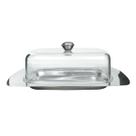 Manteigueira de inox com tampa de plástico 19cm