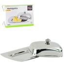 Manteigueira de inox rasa com tampa 19x13cm 500ml na caixa - Wincy