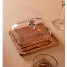 Manteigueira e Faca Wolff Lignum 18cm x 16cm x 10,2cm Acácia