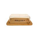 Manteigueira Em Bambu Ecokitchen 19,6x13,4cm Mimo Style - Exclusivo Manteigueira Em Bambu Ecokitchen 19,6x13,4cm Mimo Style - Exclusivo