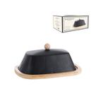 Manteigueira em ceramica e bambu oasis preto hauskraft Manteigueira em ceramica e bambu oasis preto hauskraft