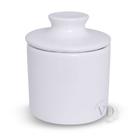 Manteigueira Francesa de Porcelana Branca