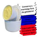 Manteigueira Francesa Porcelana Branca mantem Cremosa Facil