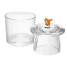 Manteigueira Francesa Wolff Golden Bird 9,5cm x 9,5cm x 11cm