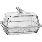 Manteigueira Home&co Com Tampa Vidro 9x15x10cm Transparente