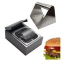 Manteigueira Inox De Pão De Hambúrguer + Prensa Ultra Smash