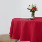 Mantel redondo maxmill de 178 cm, resistente a derrames, sin arrugas, color rojo