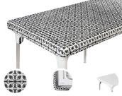 Mantel TopTableCloth 180x75 cm patrón negro de plástico