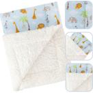 Mantinha Cobertor para Bebe Menino Sherpa Inverno