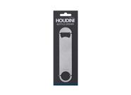 Manual do abridor de garrafas Houdini Silver em aço inoxidável