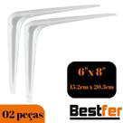 Mão Francesa Cantoneira 15,2cmx20,3cm Suporte (02 peças)