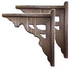 Mão francesa de madeira Arabesco 2 peças 24x20 Mão francesa de madeira Arabesco 2 peças 24x20