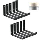 Mão Francesa Invertida 10 Peças 30cm Prateleira Industrial