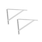 Mão Francesa Leve 50cm Branca Multivisão Kit c/ 2un