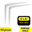 Mão Francesa Prateleira 15cmx20cm Suporte 5252 (02 peças)