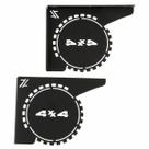 Mão Francesa Preta 20 cm 4x4 Off Road Decorativas em Aço Ornamentada Zarg Mão Francesa Preta 20 cm 4x4 Off Road Decorativas em Aço Ornamentada Zarg