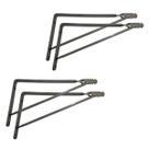 Mão Francesa Suporte de Parede Aluminio Cor Anodizado